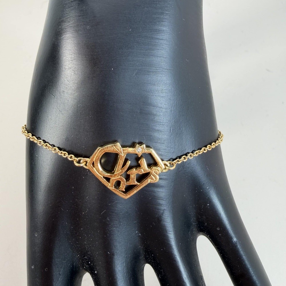Christian Dior "Chris" diamond-motif bracelet